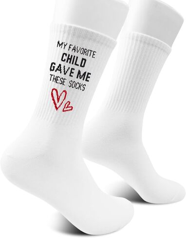 My Favorite Child Gave Me These Socks-Funny Gift from Son or Daughter for Mom or Dad, Perfect for Birthday, Christmas, Father’s Day, Mother’s Day, or Family Holiday.(168) in Saudi Arabia