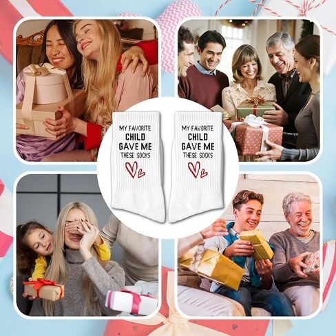 My Favorite Child Gave Me These Socks-Funny Gift from Son or Daughter for Mom or Dad, Perfect for Birthday, Christmas, Father’s Day, Mother’s Day, or Family Holiday.(168) in Saudi Arabia