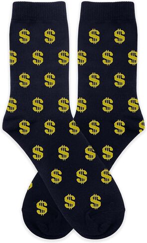 Witty Money-Print Novelty Socks - Fun Finance-Themed Gift, Birthday/Office Gag Present.(084) in Saudi Arabia