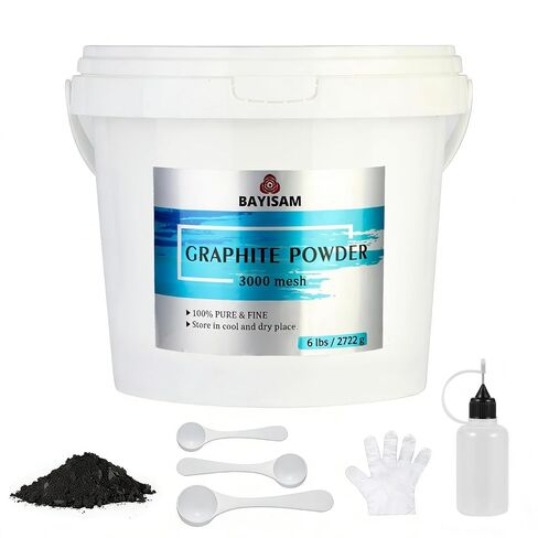 Pure Graphite Powder,3000 Mesh Microfine Dry Graphite Powder Lubricant for Locks, Bearings,Reels,Sketches, Paintings (18oz/510g) in Kuwait