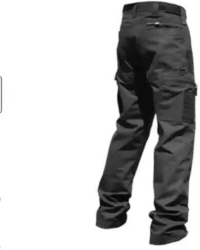 Men's Utility Cargo Pants Multi Pocket Loose Fit Straight Leg Outdoor Hiking Fishing Work Pants in Kuwait