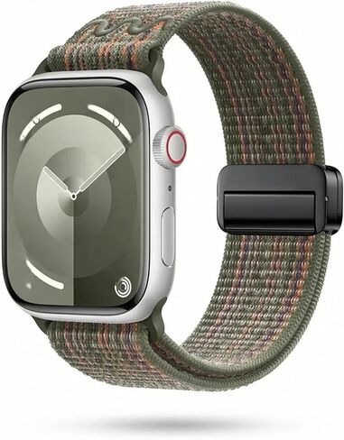 حزام ساعة منسوج من النايلون لسلسلة iWatch 42/44/45/49 ملم (S10 46)، محول من الفولاذ المقاوم للصدأ، سوار رياضي عالمي ناعم للرجال والنساء in Kuwait