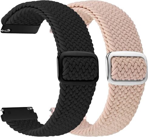 19mm Nylon Braided Band Compatible with Willful/YAMAY/Lintelek/Letsfit/LETSCOM ID205 ID205L ID205G ID205S ID205U, Quick Release Adjustable Straps for GRV FC1/FC5 in Kuwait