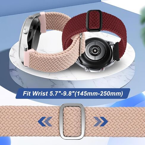 19mm Nylon Braided Band Compatible with Willful/YAMAY/Lintelek/Letsfit/LETSCOM ID205 ID205L ID205G ID205S ID205U, Quick Release Adjustable Straps for GRV FC1/FC5 in Saudi Arabia