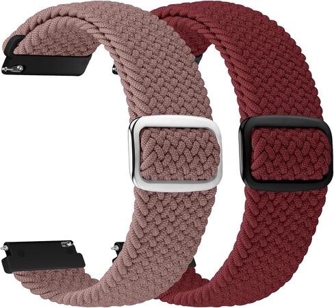 19mm Nylon Braided Band Compatible with Willful/YAMAY/Lintelek/Letsfit/LETSCOM ID205 ID205L ID205G ID205S ID205U, Quick Release Adjustable Straps for GRV FC1/FC5 in Saudi Arabia