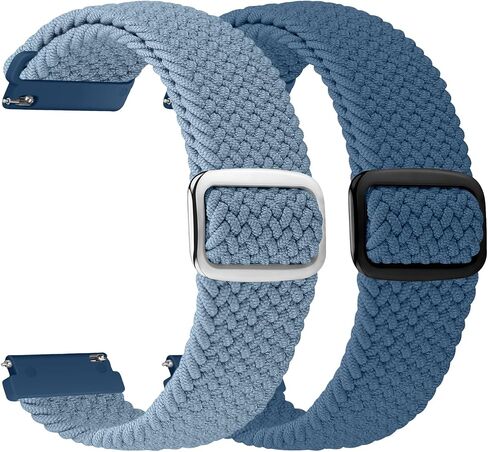19mm Nylon Braided Band Compatible with Willful/YAMAY/Lintelek/Letsfit/LETSCOM ID205 ID205L ID205G ID205S ID205U, Quick Release Adjustable Straps for GRV FC1/FC5 in Saudi Arabia