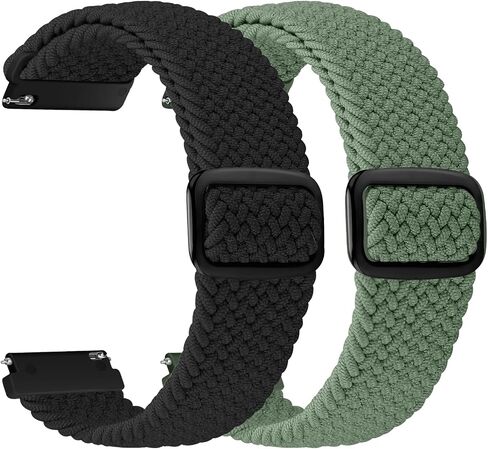 19mm Nylon Braided Band Compatible with Willful/YAMAY/Lintelek/Letsfit/LETSCOM ID205 ID205L ID205G ID205S ID205U, Quick Release Adjustable Straps for GRV FC1/FC5 in Saudi Arabia