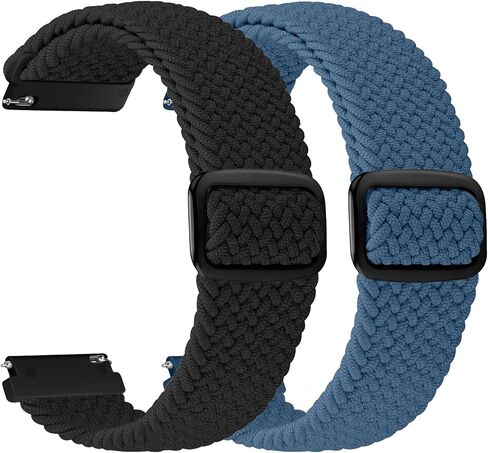 19mm Nylon Braided Band Compatible with Willful/YAMAY/Lintelek/Letsfit/LETSCOM ID205 ID205L ID205G ID205S ID205U, Quick Release Adjustable Straps for GRV FC1/FC5 in Saudi Arabia