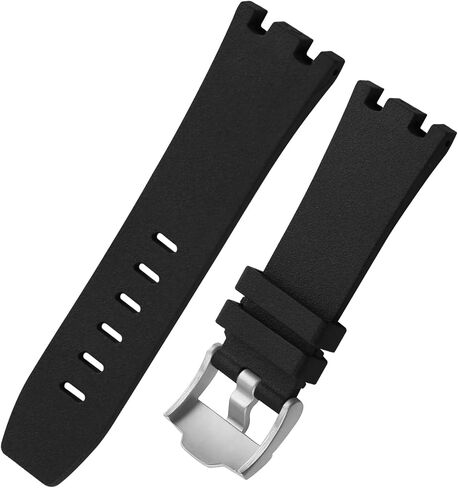 28mm Watch Strap Compatible with Audemars Piguet AP Royal Oak Offshore 15703(Men's style) 15710 26170 26176 26237 26470 26703 Rubber Band Replacement for men Silicone wirst watchband and women Bracelet in Kuwait