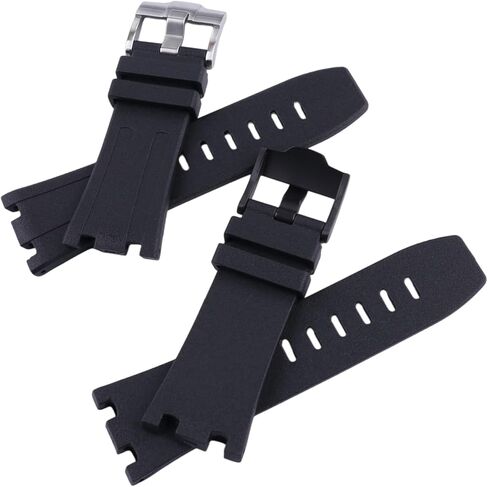 28mm Watch Strap Compatible with Audemars Piguet AP Royal Oak Offshore 15703(Men's style) 15710 26170 26176 26237 26470 26703 Rubber Band Replacement for men Silicone wirst watchband and women Bracelet in Kuwait