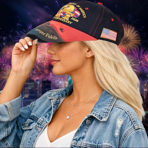250 Anniversary USA Hat – United States 250th Anniversary Adjustable Patriotic Baseball Cap, Commemorative American for Men& Women Dark Blue in Saudi Arabia