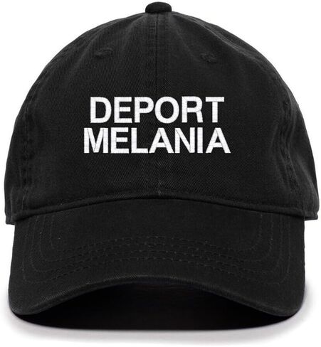 Tech Design Deport Melania Protest Headwear Embroidered Baseball Cap Cotton Adjustable Dad Hat in Kuwait