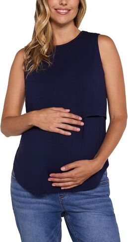 Motherhood Maternity Women's Nursing Sleeveless Tank Top for Breastfeeding with with Easy Lift-up Access in Kuwait