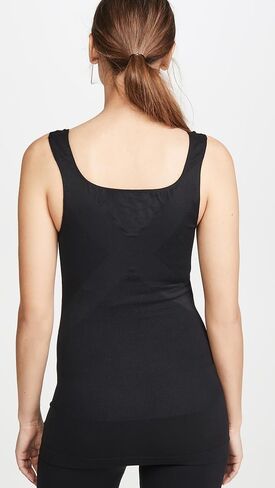 BLANQI Maternity Belly Support Tank Tops for Women - Everyday Seamless Scoop Neck Pregnancy Shirts - XX-Large, Deepest Black in Saudi Arabia