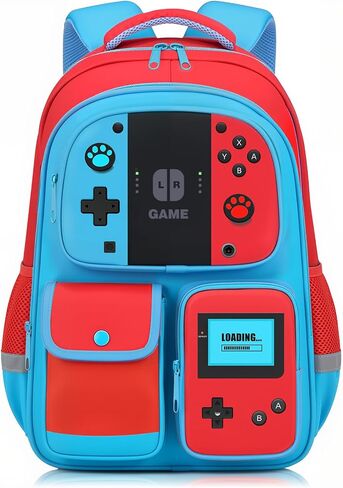 Kids Backpack for Boys,Gamer Boys Backpack for Children Teens Elementary Middle School,17" Capacity School Bookbag in Saudi Arabia