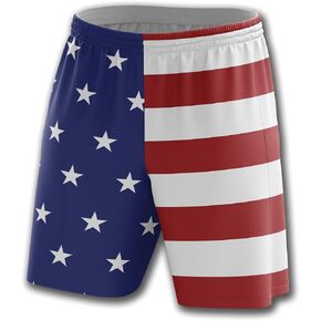 Greater Half USA Flag Athletic Shorts (S-XXL) in Saudi Arabia