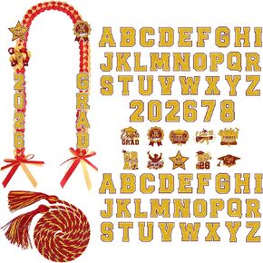 Graduation Lei Class of 2026, Double Braided Graduation Leis with Letter Paper Cards and Honor Rope Bracelet in Kuwait