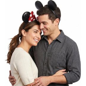 Mouse Ear and Hair Bow Headband for Couple Bride and Groom in Saudi Arabia
