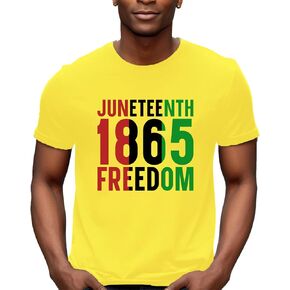 Juneteenth Shirts Men Juneteenth 1865 Freedom T-Shirt African American Black Pride Tee Tops in Saudi Arabia