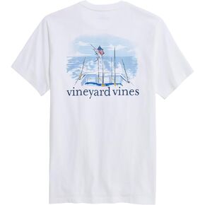 Vineyard Vines Men's USA Marlin Fishing Short-Sleeve Pocket Tee in Saudi Arabia