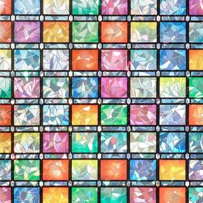 Stained Glass Window Privacy Film – Static Cling Decorative Rainbow Window Film, No Adhesive UV Blocking Sun Cling for Bathroom, Bedroom, Glass Doors, Removable Bird, 17.5 x 78.7 in in Saudi Arabia