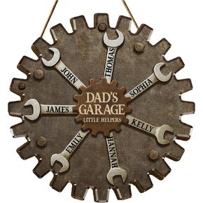 Personalized Beer Bottle Wall Mounted Opener Sign for Dad - Custom Name Plywood Bar Decor Gift for Men - Rustic Man Cave Kitchen Tool with Screws for Father's Day, Birthday, Christmas in Saudi Arabia