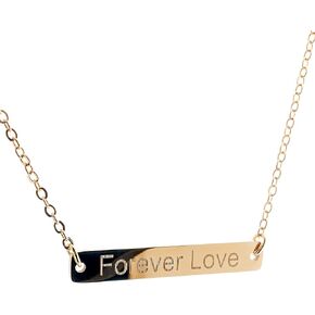 Petite Boutique Personalized Name Bar necklace 16K Plated Gold Rose Gold Silver Dainty Personalized Bar Christmas Bridesmaids Gift in Kuwait