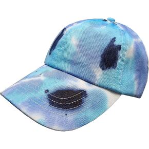 Newhattan Tie-Dyed Baseball Hat | Washed Unisex Adjustable Polo Cap Hat Headwear for Men and Women in Saudi Arabia