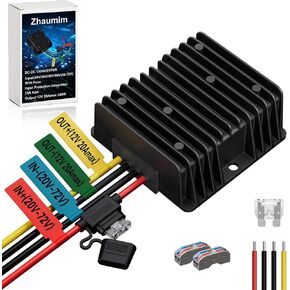 20A 240W 20V 36V 48V 60V to 12V Step Down Converter Voltage Regulator, 20-72V DC-DC Buck Converter Reducer with Fuse, Professional 12V Converter for Golf Cart, Scooter, RV, Forklift, Solar System in Saudi Arabia