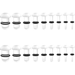 14G-00G Resin Glass Ear Gauge Plugs Stretching Kit for Ears Women Men Piercing Jewelry in Saudi Arabia
