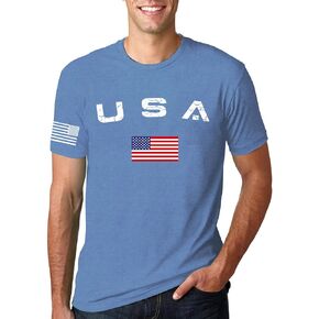 4th of July Shirts for Men American Flag USA T-Shirt Patriotic Independence Day Tee Tops in Saudi Arabia
