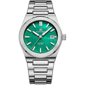 Mens Automatic Watch Mother-of-Pearl Dial 9015 Movement Sapphire Crystal Exhibition Caseback 100 M Waterproof 39 mm Luxury Dress Watches for Men in Saudi Arabia