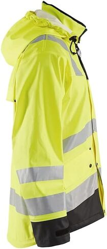 BLAKLADER Men's 4312 Hi-vis Windproof Waterproof Ventilated Rain Jacket with Welded Seams & Removable Adjustable Hood in Saudi Arabia