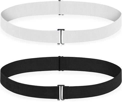2 Pcs Crop Tuck, Shirt Tuck Band Women Adjustable Sweater Tucks Band Elastic Tucky Belt, Crop Tucks Bands Women Stretch Belt to Change the Style of Your Top in Saudi Arabia