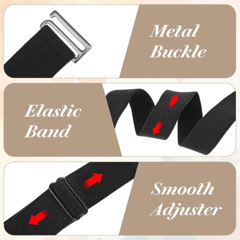 2 Pcs Crop Tuck, Shirt Tuck Band Women Adjustable Sweater Tucks Band Elastic Tucky Belt, Crop Tucks Bands Women Stretch Belt to Change the Style of Your Top in Saudi Arabia