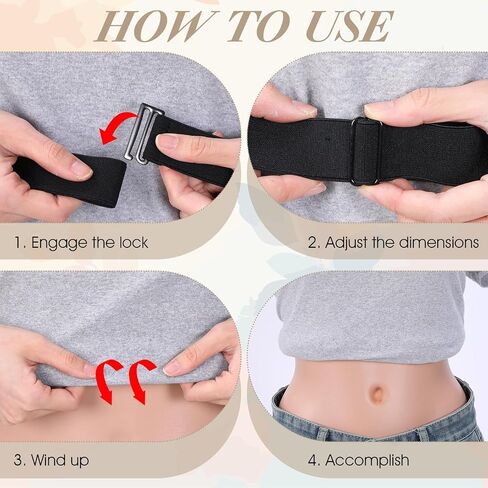 2 Pcs Crop Tuck, Shirt Tuck Band Women Adjustable Sweater Tucks Band Elastic Tucky Belt, Crop Tucks Bands Women Stretch Belt to Change the Style of Your Top in Saudi Arabia