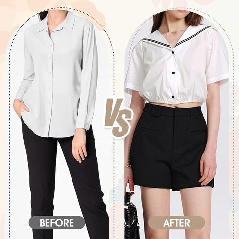 2 Pcs Crop Tuck, Shirt Tuck Band Women Adjustable Sweater Tucks Band Elastic Tucky Belt, Crop Tucks Bands Women Stretch Belt to Change the Style of Your Top in Saudi Arabia
