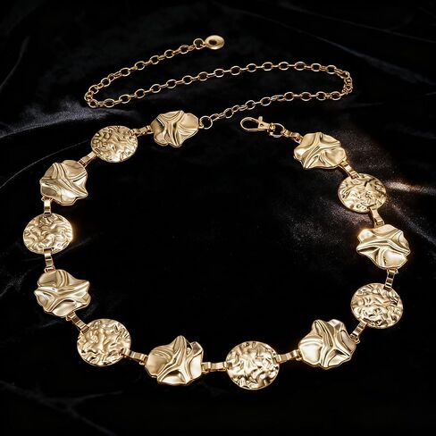 Women's Metal Waist Chain Adjustable Chain Belt for Jeans Dress in Saudi Arabia