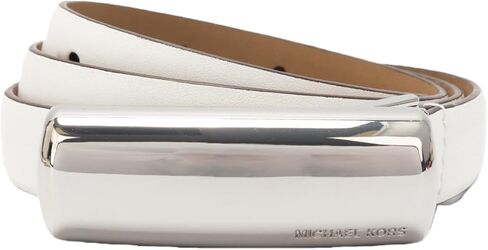 Michael Kors Women's .7 Inch Bubble Plaque Belt, Stylish Accessory for Everyday Wear, Adjustable Fit in Kuwait