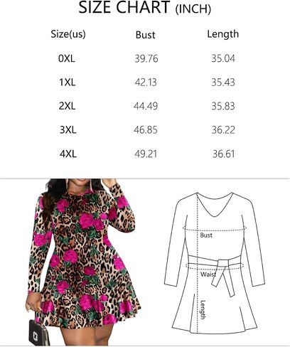 Women's Long-Sleeve Dress Round Neck Flared Skirt Bold Print for Evening Parties Stylish Nights Out in Kuwait