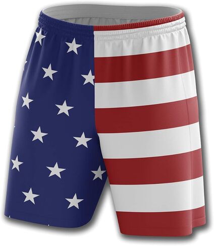Greater Half USA Flag Athletic Shorts (S-XXL) in Saudi Arabia