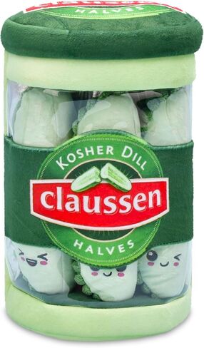 iscream Dill Pickle Spears 10" x 6.5" Pillow Set with 3 Plushie Pickle Mini Pillows and Zipper Closure in Kuwait