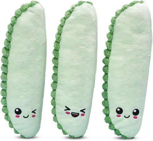 iscream Dill Pickle Spears 10" x 6.5" Pillow Set with 3 Plushie Pickle Mini Pillows and Zipper Closure in Kuwait
