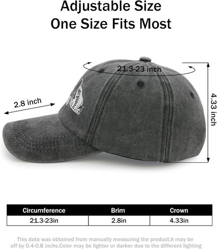 Gone Fishing Hat for Men Women, Adjustable Washed Cotton Baseball Cap Gift for Fishing Lovers Grandpa Dad, Embroidered Sun Protection Headwear for Outdoor Fishing & Beach Black in Saudi Arabia