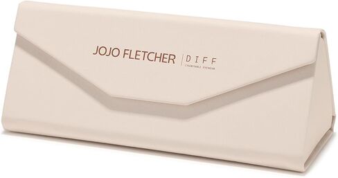 DIFF x Jojo Fletcher | Jordy Wire Oval Sunglasses for Women | UV400 Protection | Gold Horn Tortoise + Brown in Kuwait