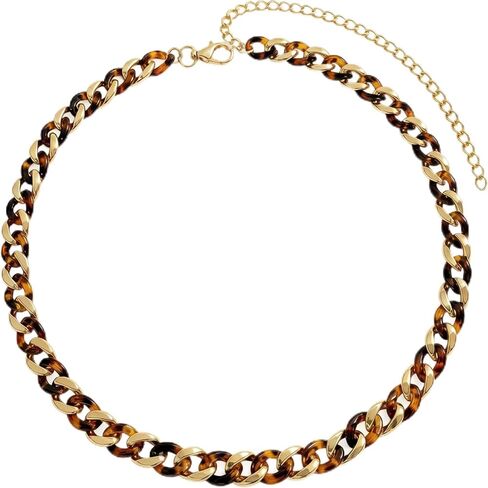 Brown Leopard Waist Chain, Bohemia Tortoiseshell Acrylic Link Chain Belts for Women Music Festival Beach Party in Saudi Arabia