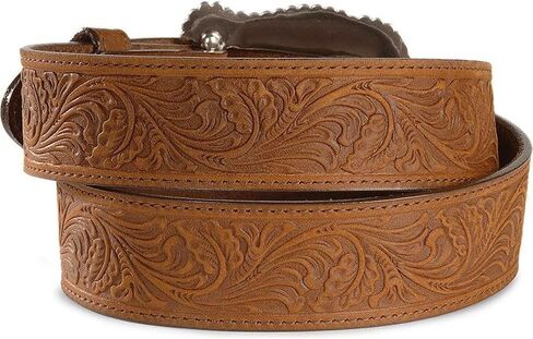Tony Lama Women's Layla Leather Belt Brown 34 in Kuwait
