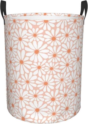 Pink Bow Large Laundry Basket,Collapsible Laundry Hamper With Handle Aesthetic Preppy Bowknot Coquette Room Decor,Round Waterproof Dirty Clothes Hamper Toy Organizer for Home Bedroom Bathroom Decor in Kuwait