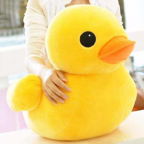 بطة محشوة الحيوان أفخم لعبة بطة عملاقة محشوة وسادة فخمة ضخمة ضخمة لطيف محشوة الحيوانات Plushies لعبة الدهون عناق وسادة Plushie هدية عيد ميلاد للأطفال الفتيات الأولاد ديكور غرفة، 16.9 بوصة in Kuwait