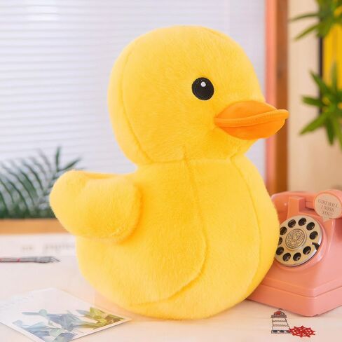 بطة محشوة الحيوان أفخم لعبة بطة عملاقة محشوة وسادة فخمة ضخمة ضخمة لطيف محشوة الحيوانات Plushies لعبة الدهون عناق وسادة Plushie هدية عيد ميلاد للأطفال الفتيات الأولاد ديكور غرفة، 16.9 بوصة in Kuwait